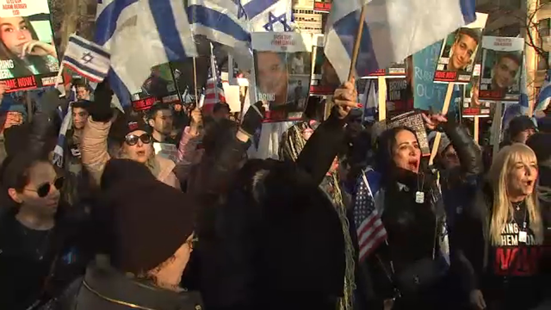 Rally as Israeli hostages approach 100 days in Hamas captivity