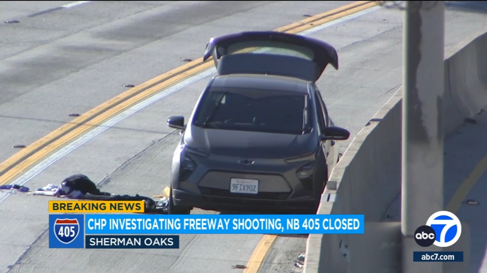 405 North closed for hours in Sherman Oaks as police investigate crash, shooting - Vimarsana News
