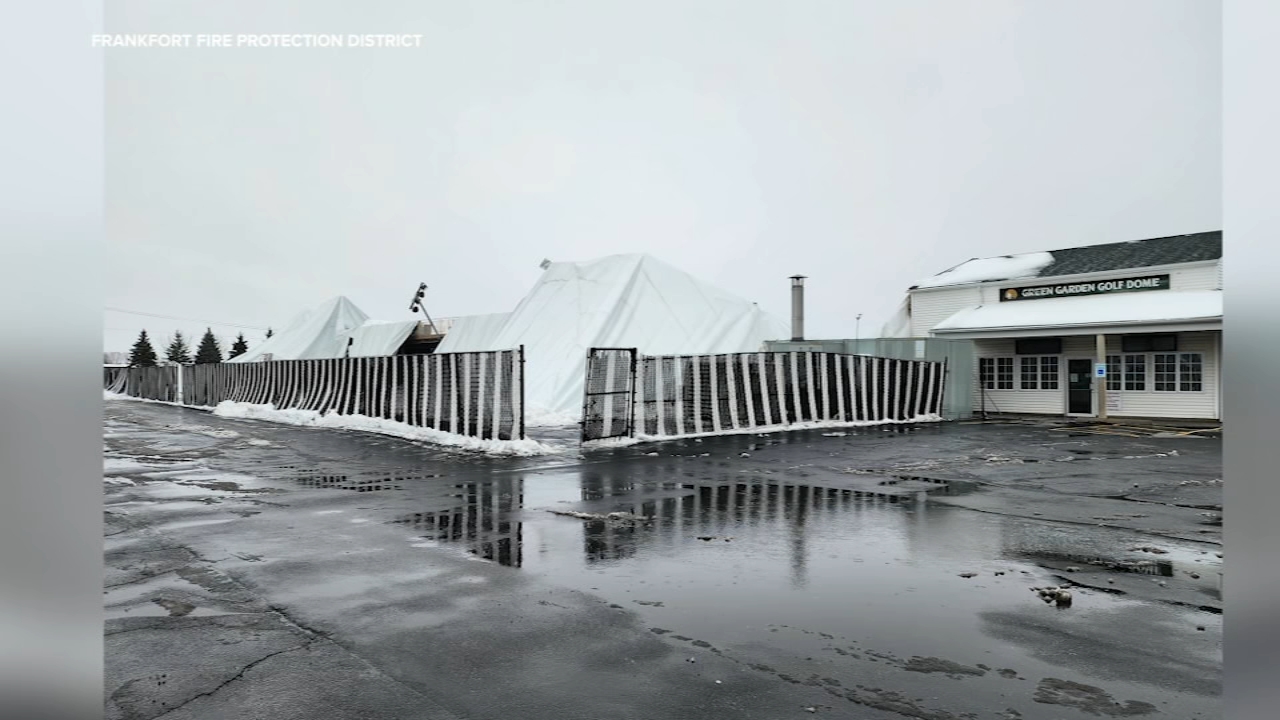 Frankfort golf range dome collapses amid storm: fire officials