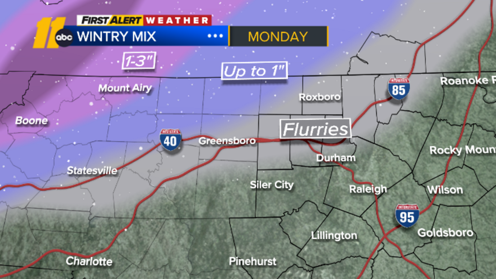Snow NC weather | Colder air could bring flurries, light snow to northern counties - Vimarsana News