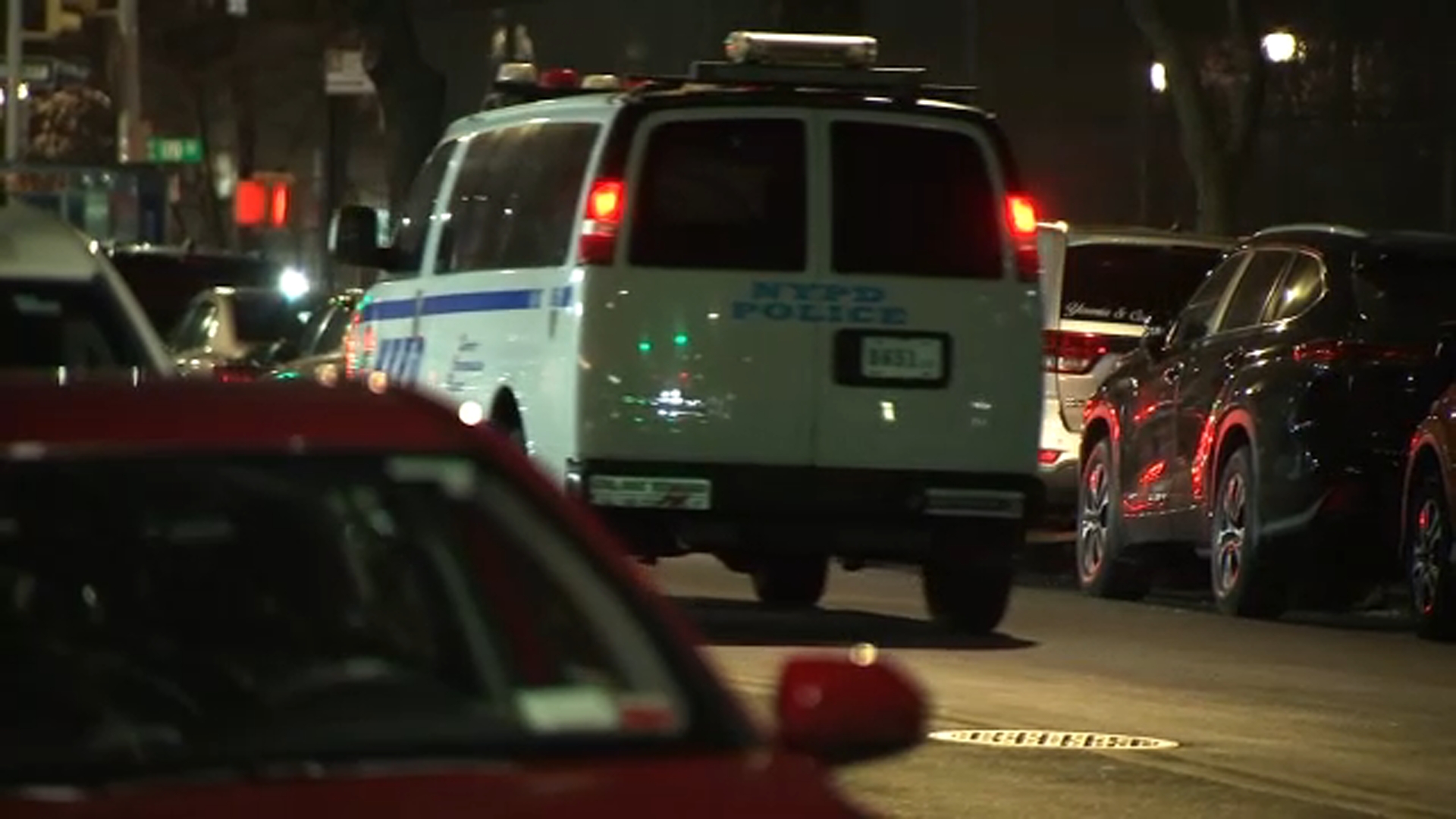 NYPD officer hospitalized after being struck by moped