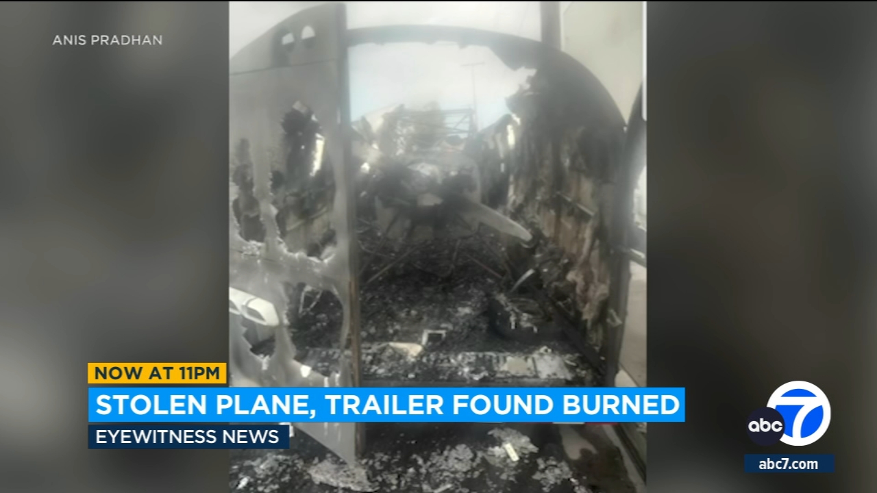 Small plane stolen from Torrance parking lot found burned, owner says