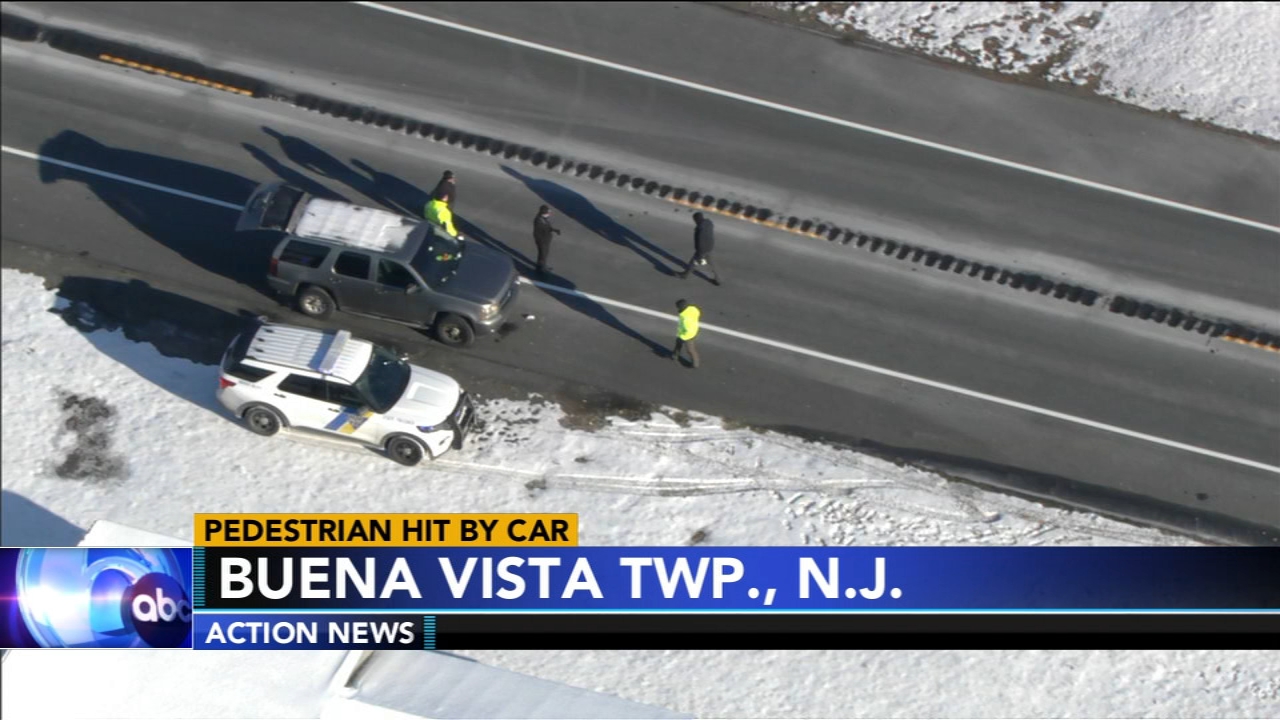 Pedestrian hit by car along Rt. 40 in Atlantic County, New Jersey