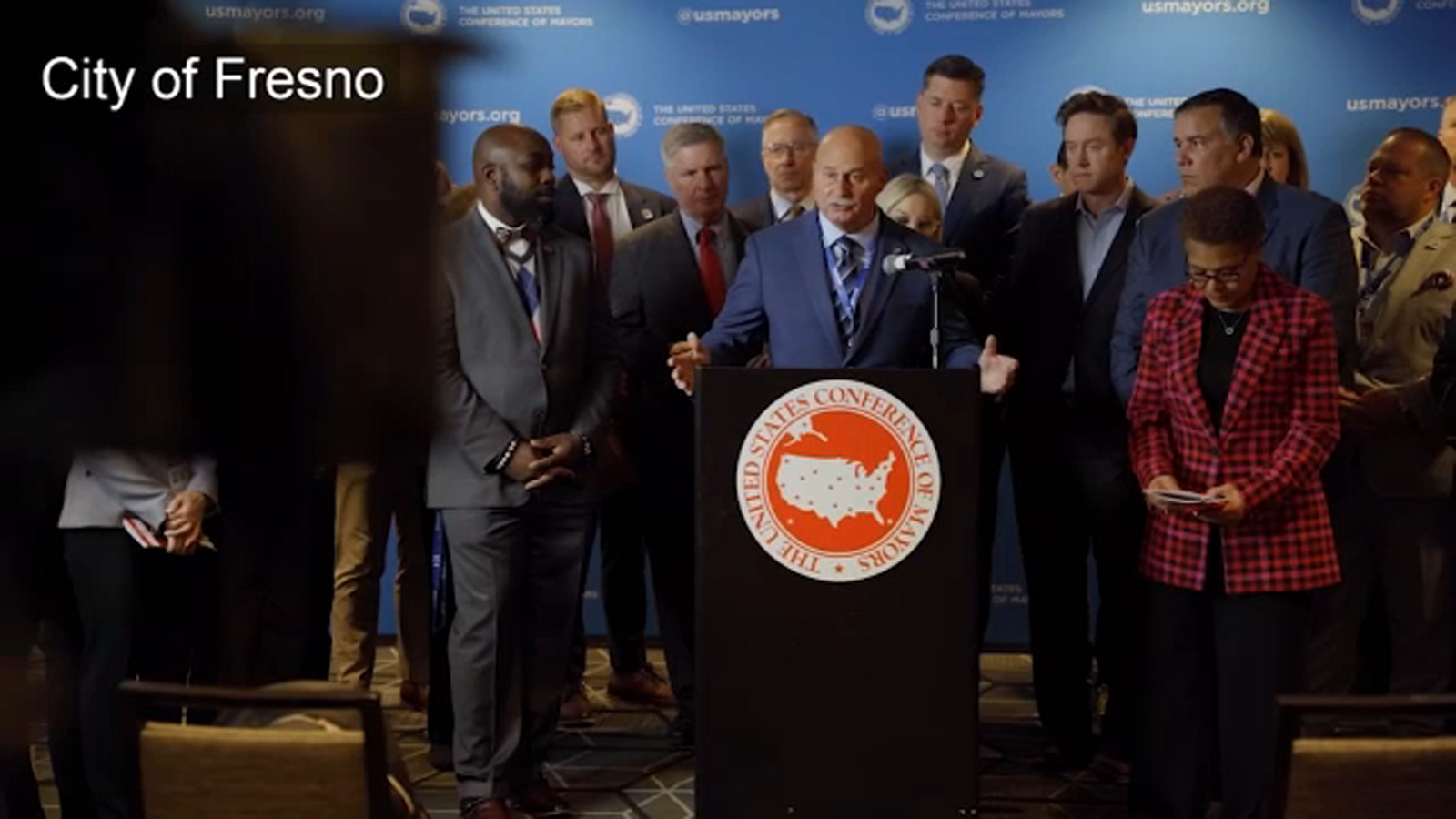 Fresno Mayor Jerry Dyer attends US Conference of Mayors at the nation's capital