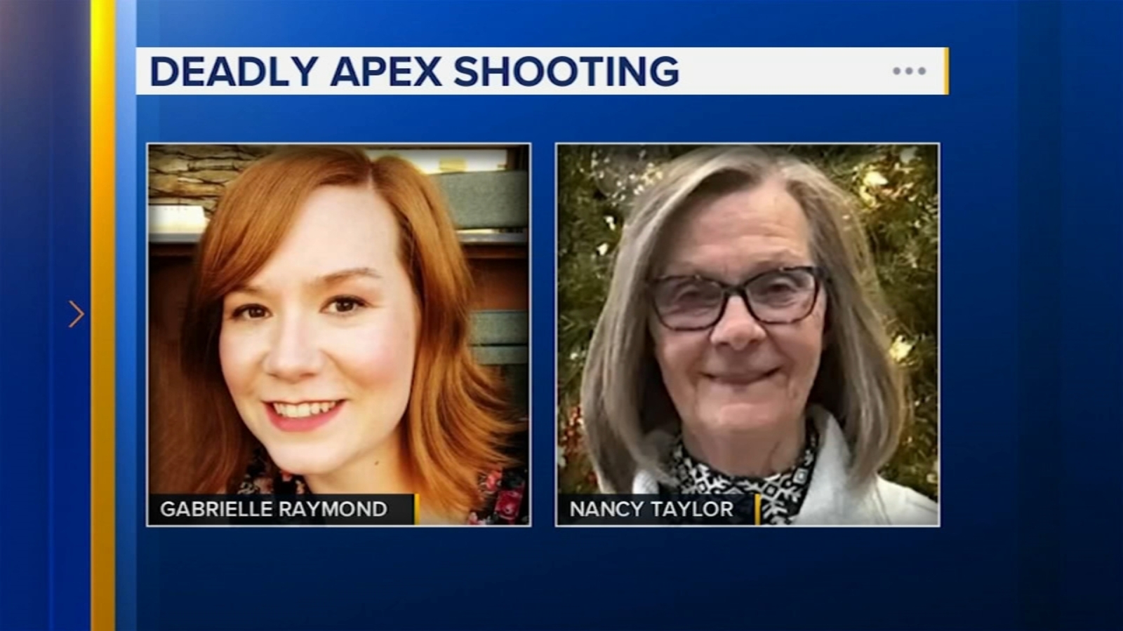 Nancy Taylor, Gabrielle Raymond, Harry Hardman | Apex police to give update on deadly shooting that killed two women - Vimarsana News
