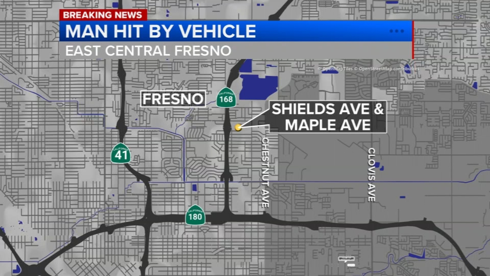 Man hit by car while being chased in east central Fresno, police say ...