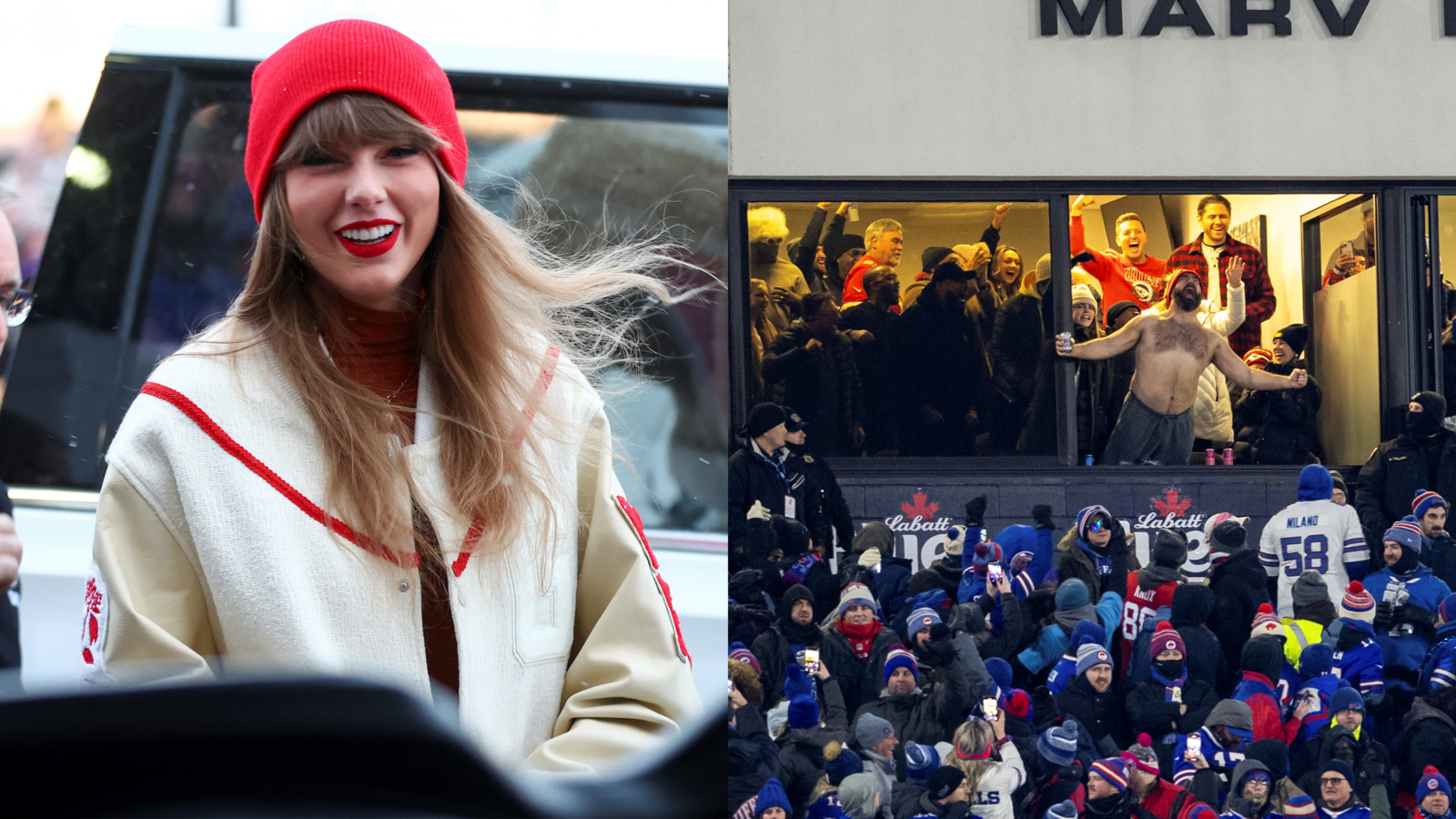 Taylor Swift's NFL playoff tour takes her to Buffalo for Chiefs game against Bills; Jason Kelce arrives to support brother Travis - Vimarsana News