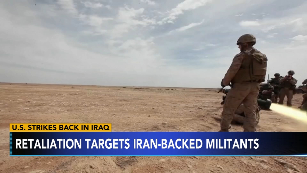 US stages retaliatory airstrikes against Iran-backed militias in Iraq