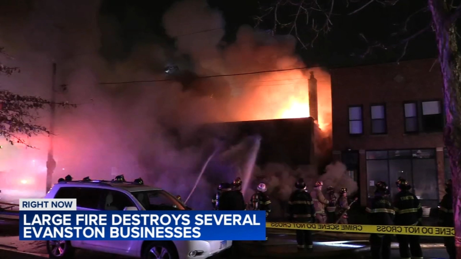 Large Evanston fire destroys businesses in mixed-use building - Vimarsana News