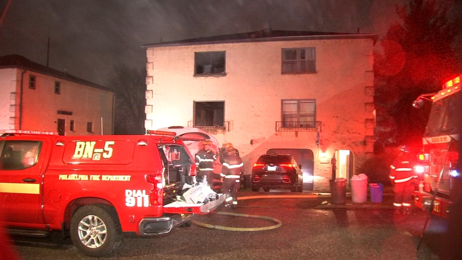 Northeast Philadelphia fire on Byberry Road leaves 3 injured, including