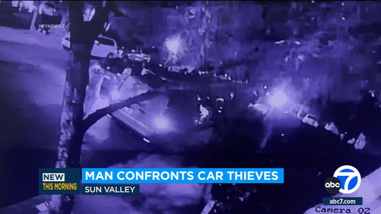 Man confronts suspects with baseball bat in Sun Valley car break-in