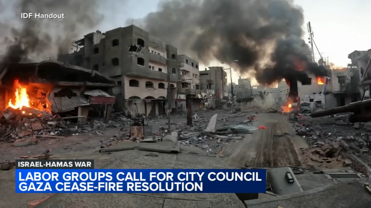 Some unions support city council resolution calling for Gaza ceasefire