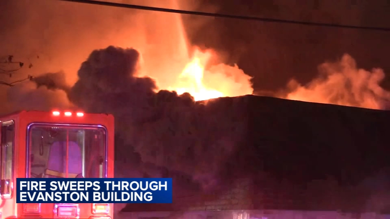 Businesses destroyed in large Evanston fire