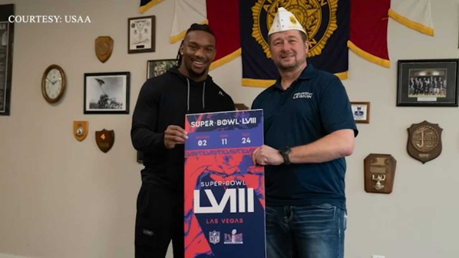 Super Bowl tickets | Raleigh Marine, Mark Cauble, gets big surprise from NFL player Bijan Robinson - Vimarsana News