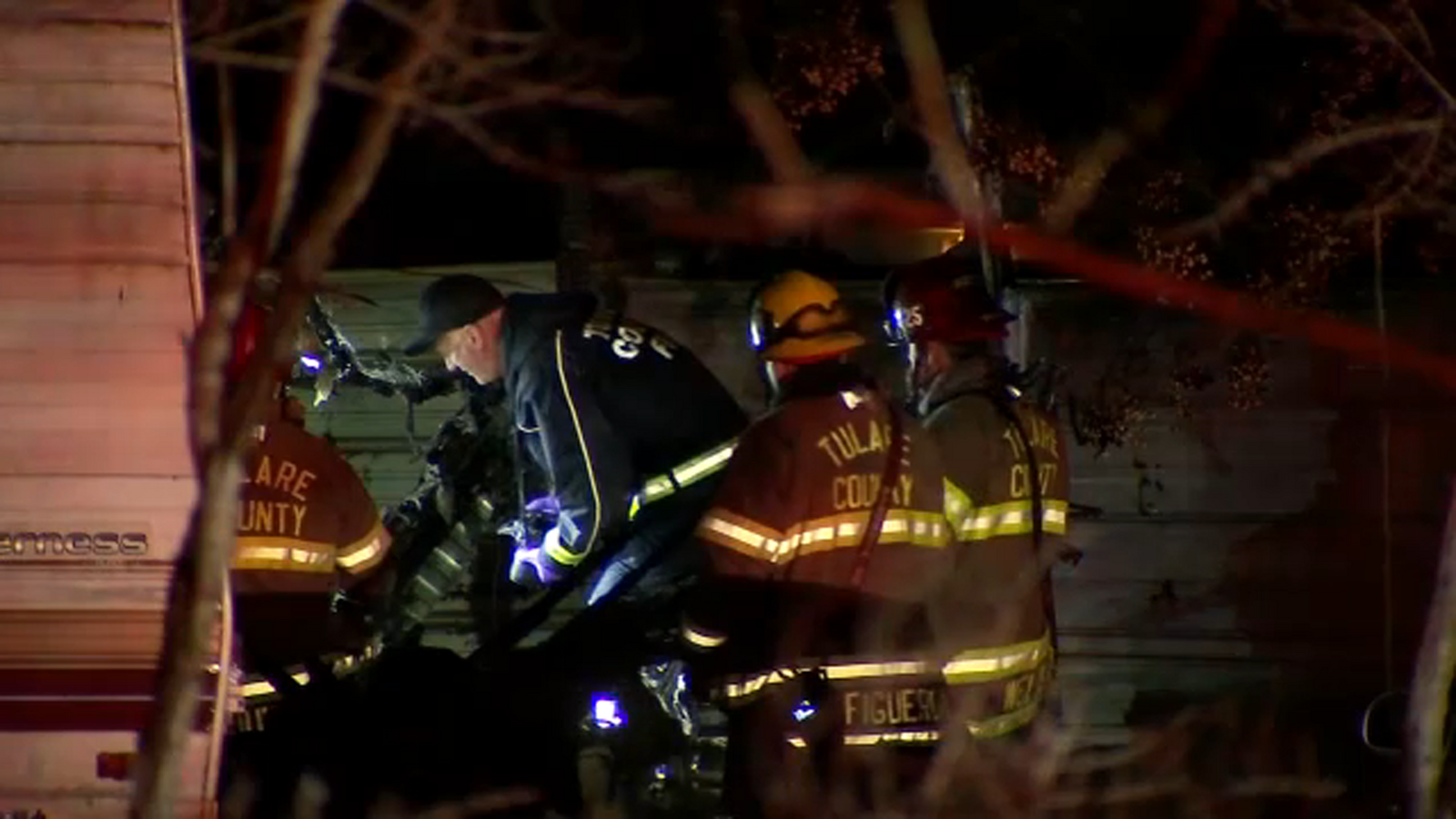 Man killed in trailer fire in Tulare County