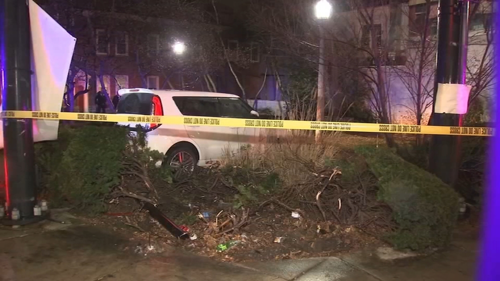 Carjacking investigations ends in crash outside Delco police station