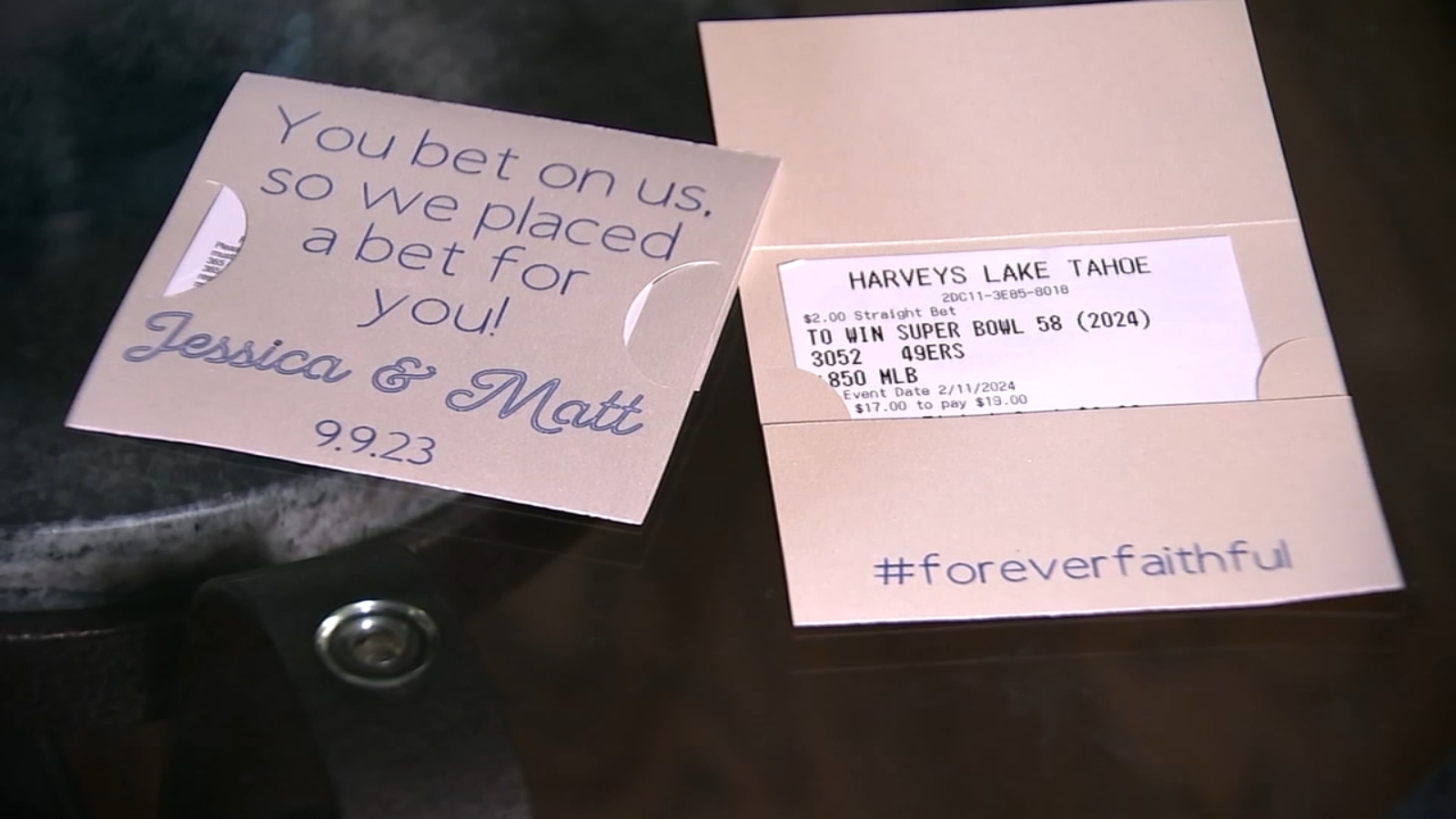 Wedding guests may soon be able to cash in on 49ers Super Bowl sports