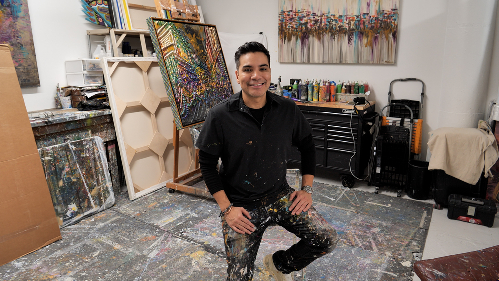 Artist brings new life to old Mardi Gras beads