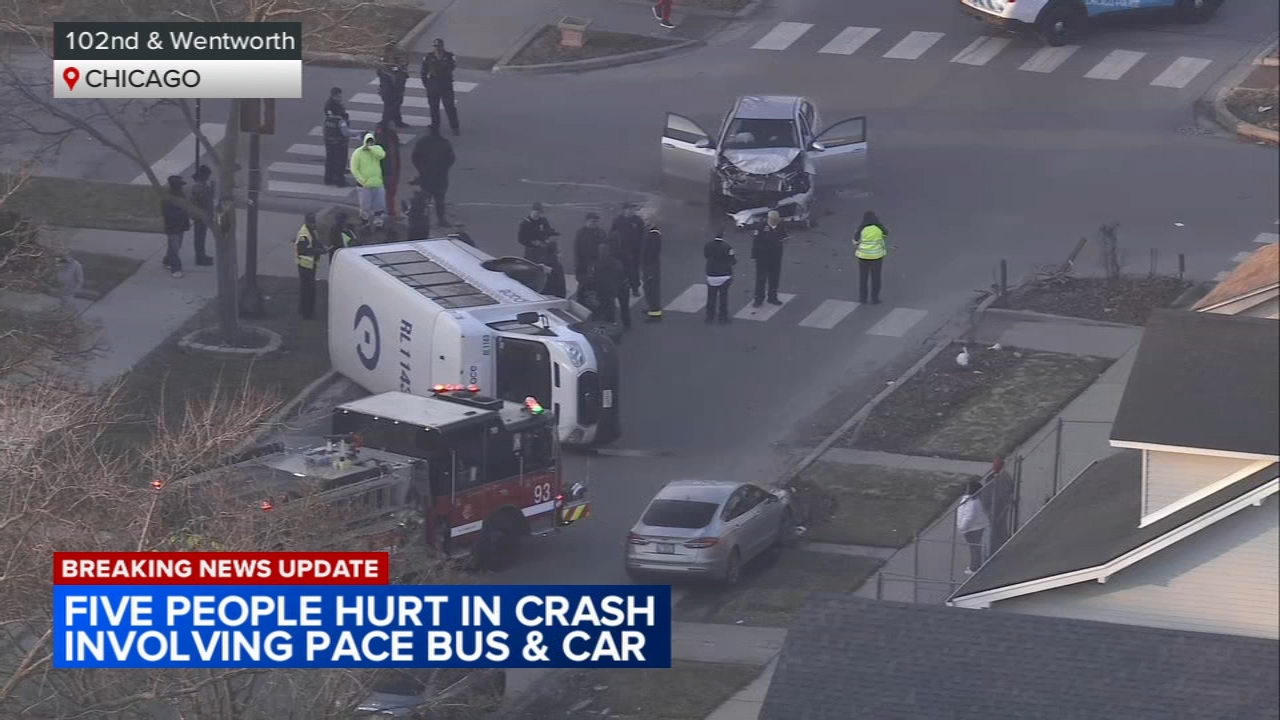 5 injured in crash involving Pace bus on Far South Side