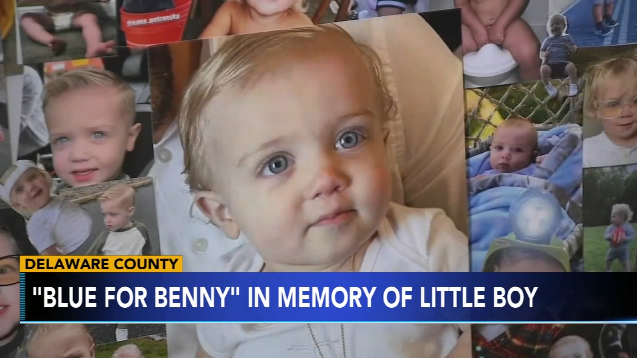Blue lights for Benny: Delco lights up to honor 2-year-old who unexpectedly died
