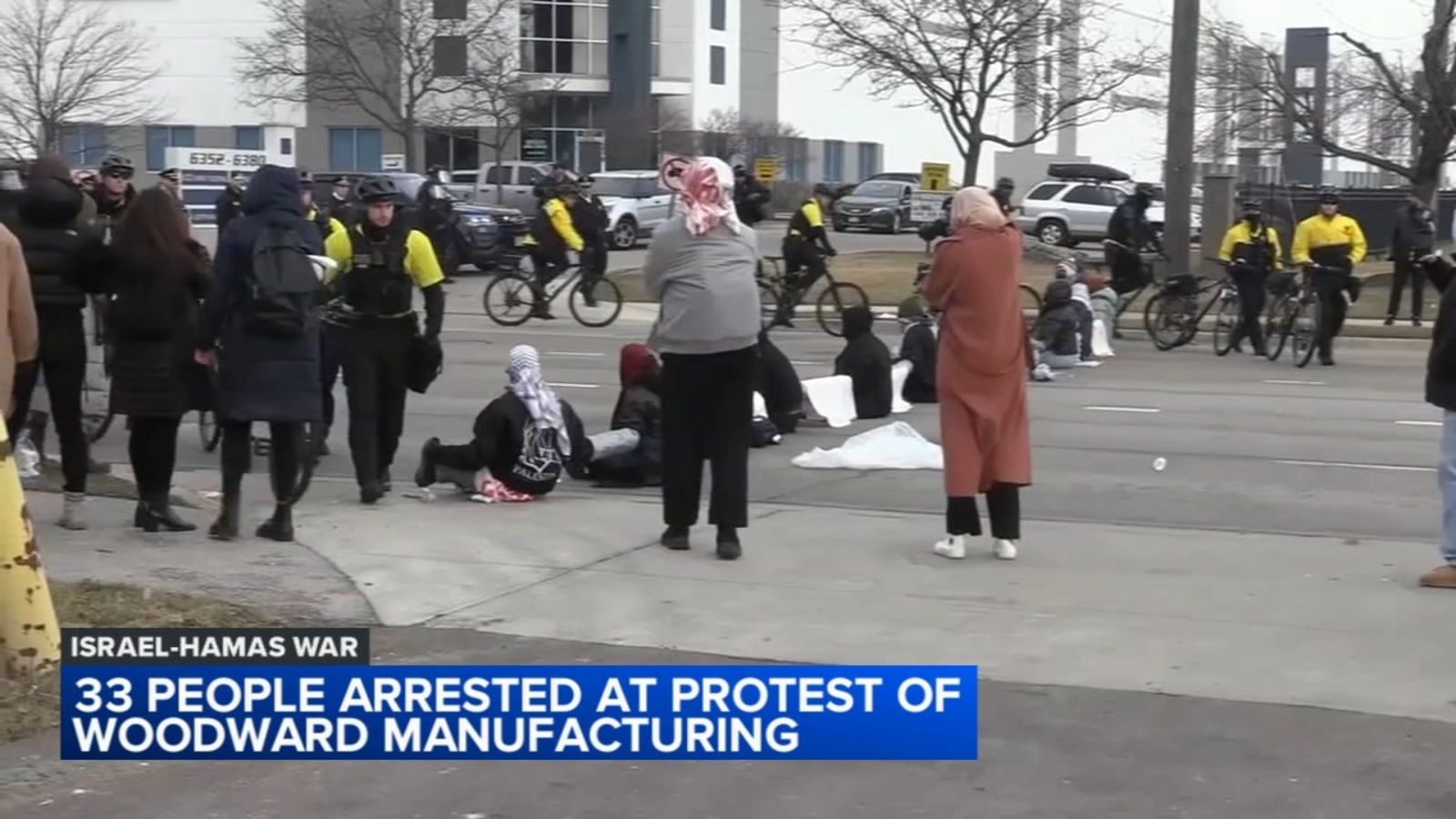 niles-protest-33-arrested-outside-woodward-manufacturing