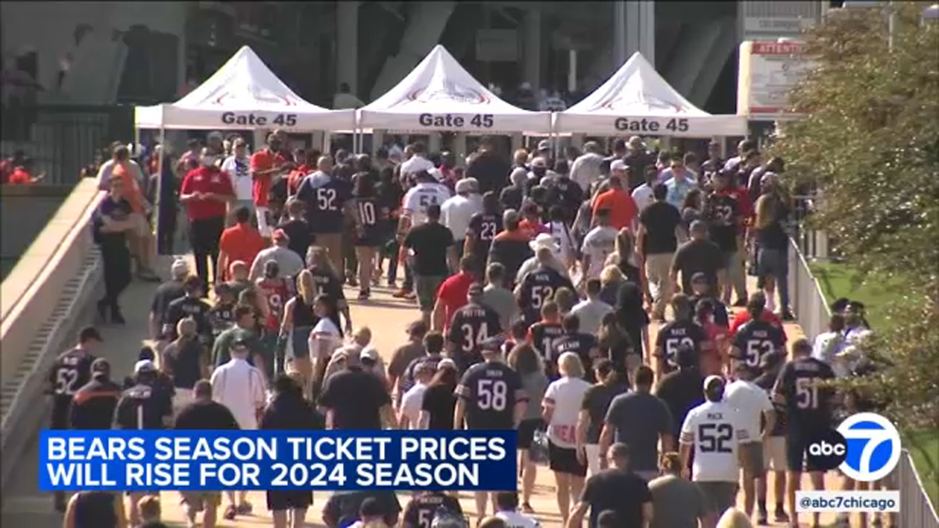 Bears season tickets prices going up in 2024