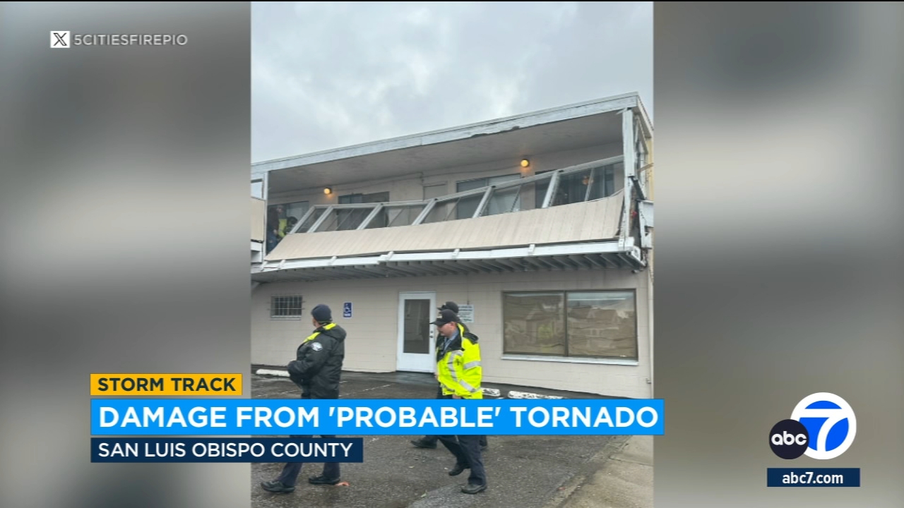Possible tornado touches down in San Luis Obispo County