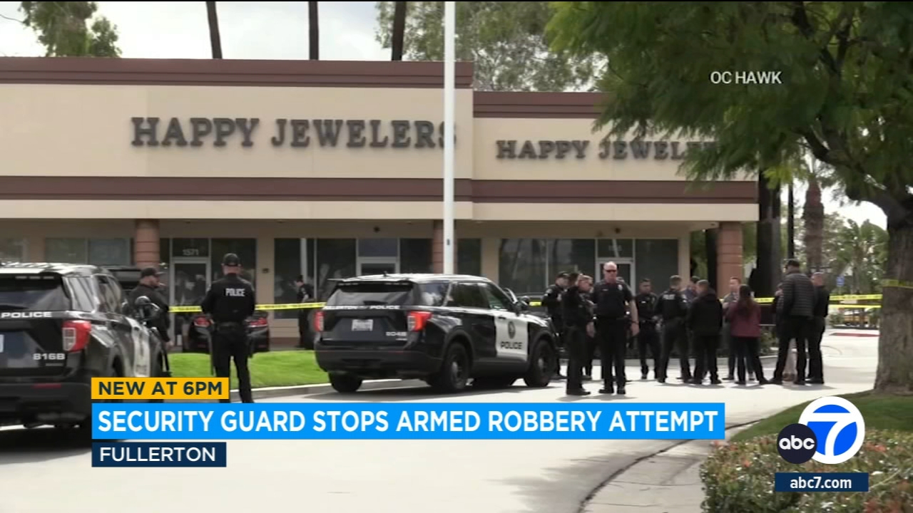 Guard at OC jewelry store opens fire on suspects in attempted robbery
