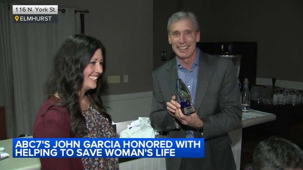 John Garcia honored for helping save Elmhurst woman