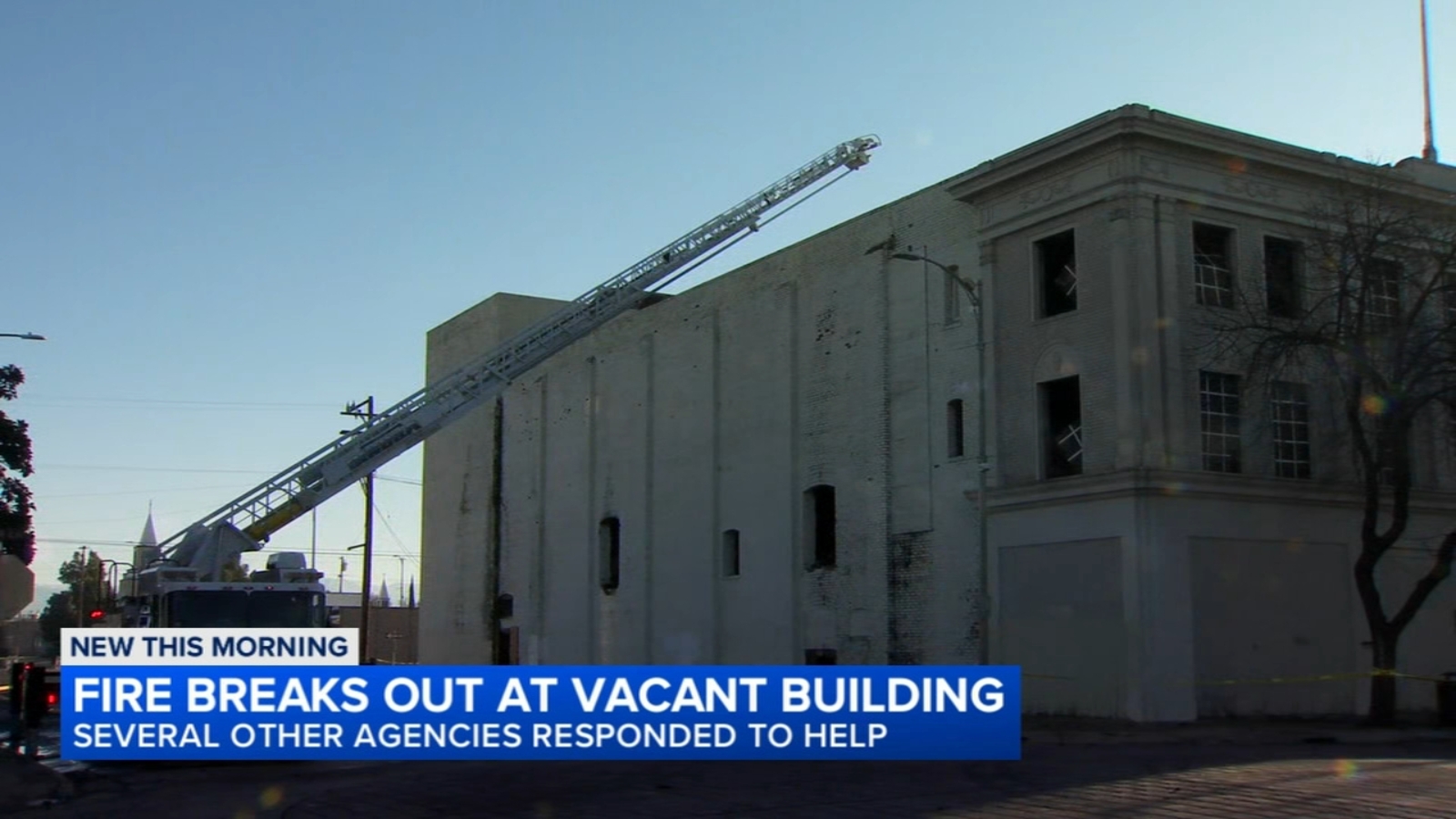 Fire breaks out inside historic building in Dinuba