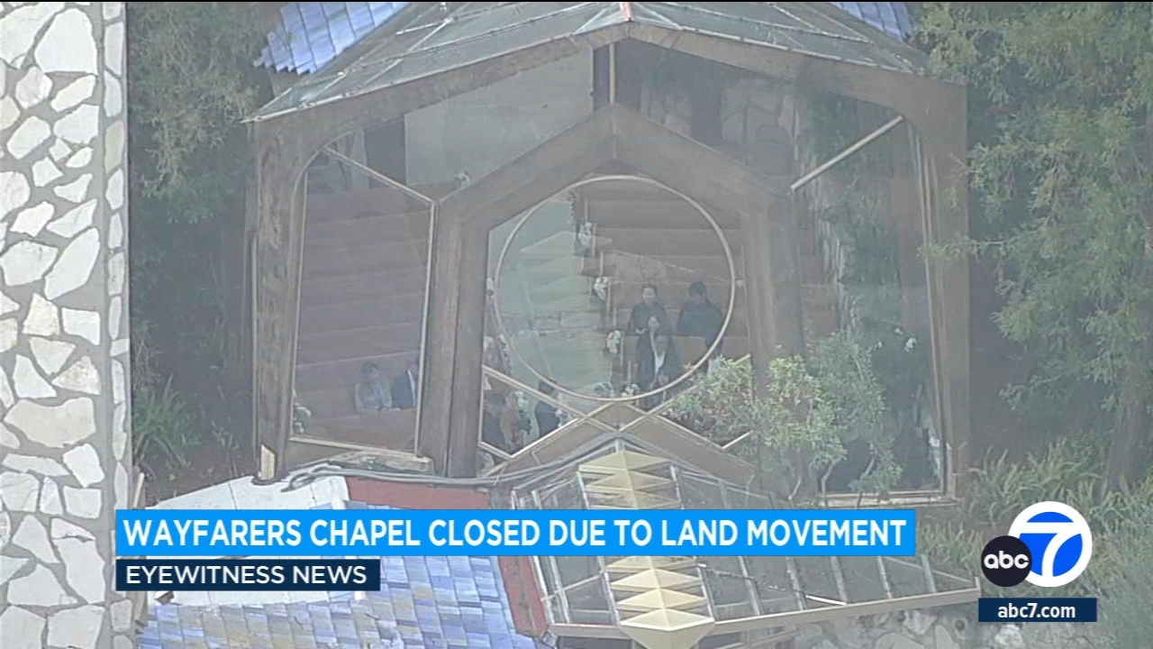 Wayfarers Chapel closes due to ground movement after storms