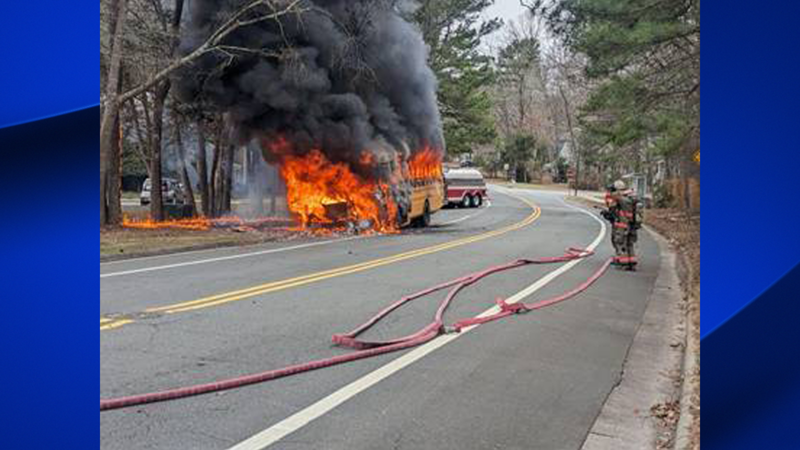 Durham County bus fire | Driver, 23 students escape large fire on Durham school bus - Vimarsana News