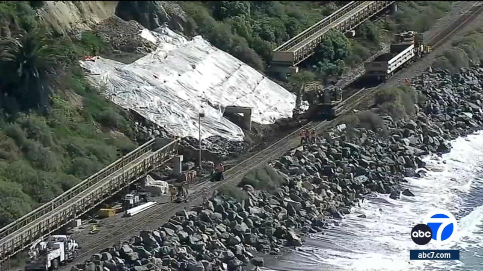 San Clemente landslide: Rail service in area still halted as hillside continues to move after landslide - Vimarsana News