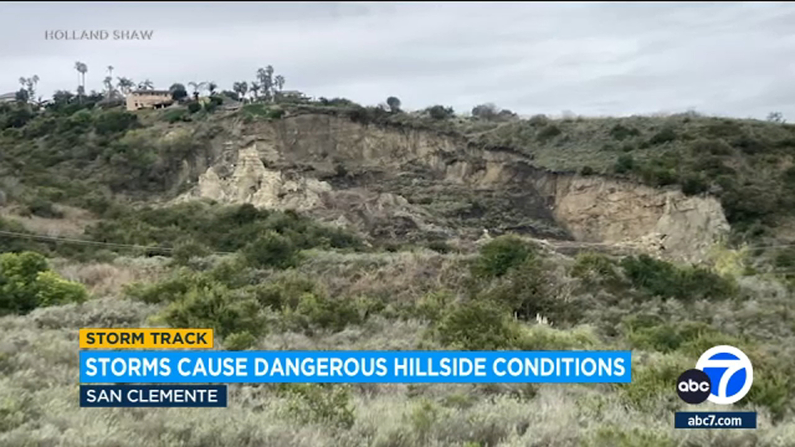 Storm leads to hillside collapse near school in San Clemente - Vimarsana News