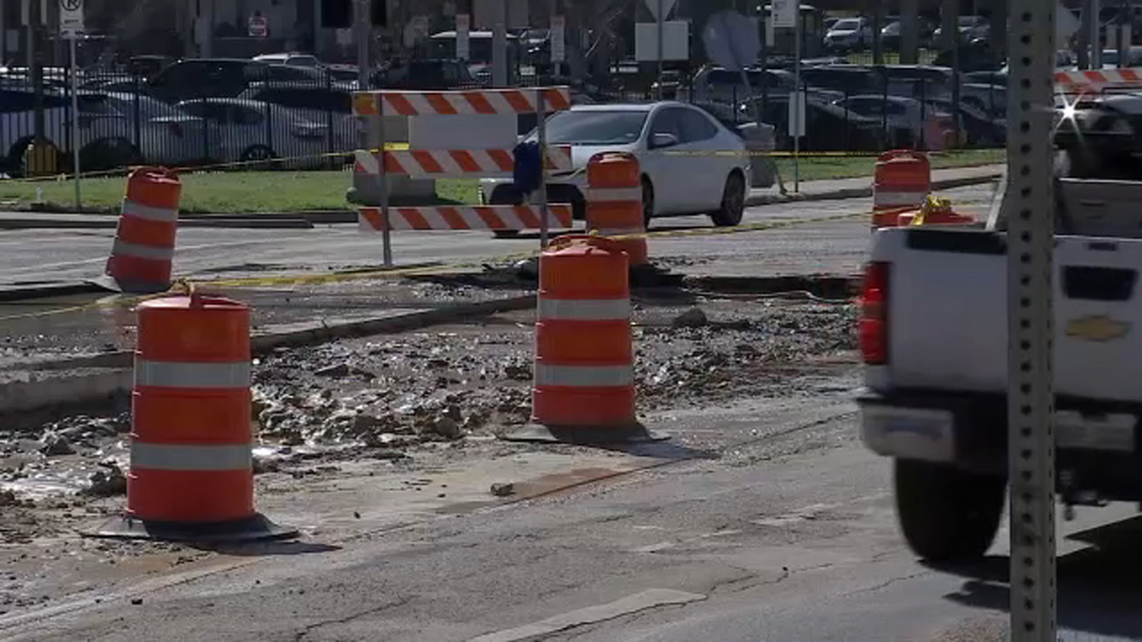 Controversial improvement project along Houston Avenue between Lubbock and Washington deals with water main leak - Vimarsana News