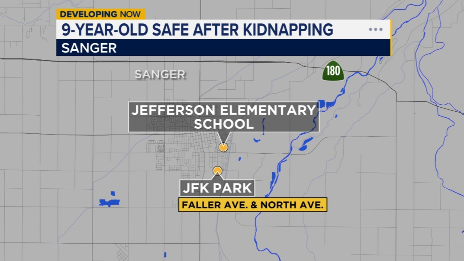 9-year-old girl safe after being kidnapped in Sanger, police say - Vimarsana News