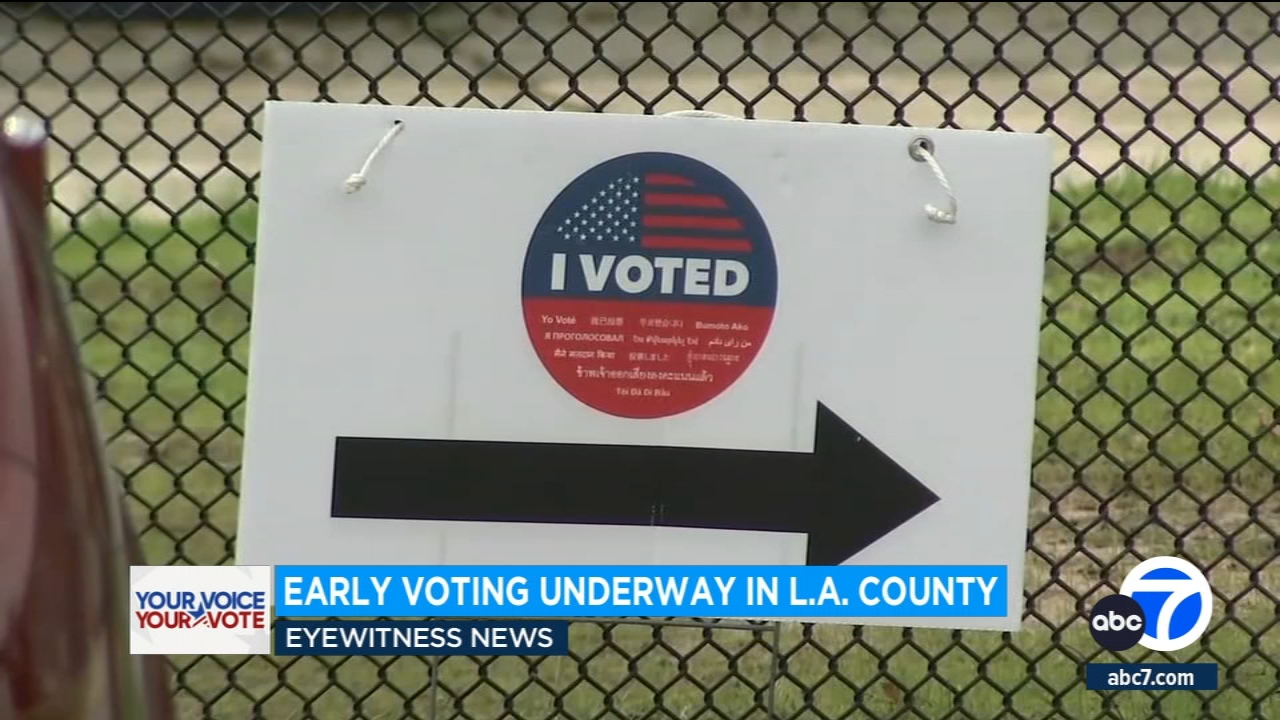 Early voting centers open across Los Angeles and Orange counties