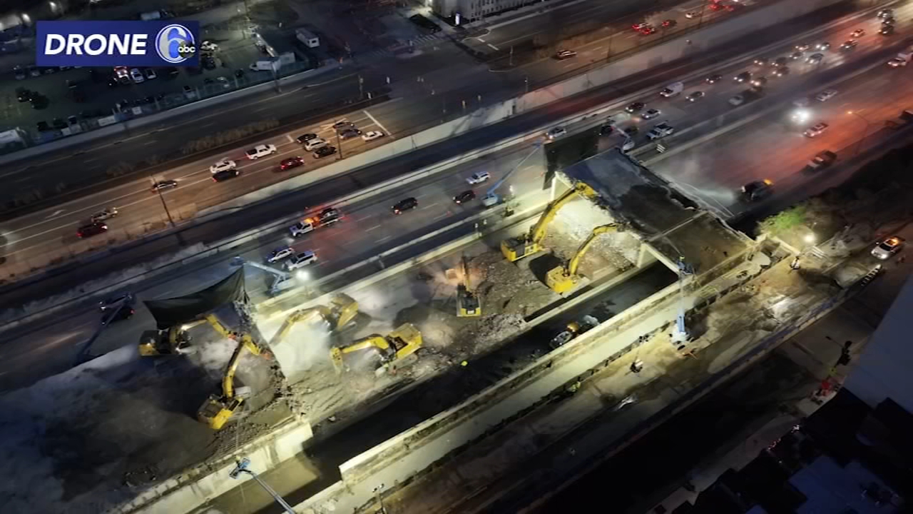 I-95 closures as PennDOT continues work on Penn's Landing CAP project