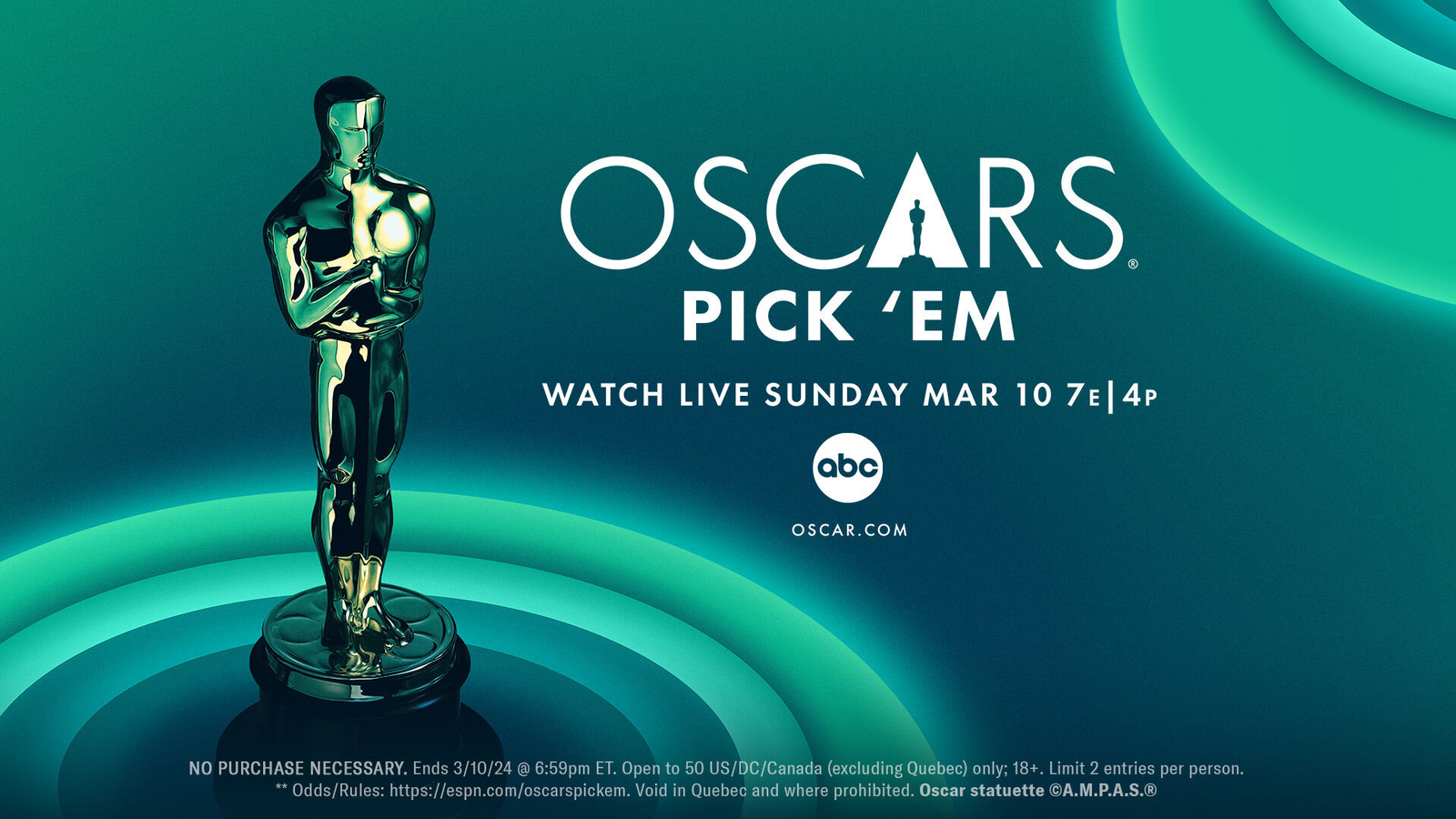 Can you predict the winners of The Oscars? Compete for prizes with