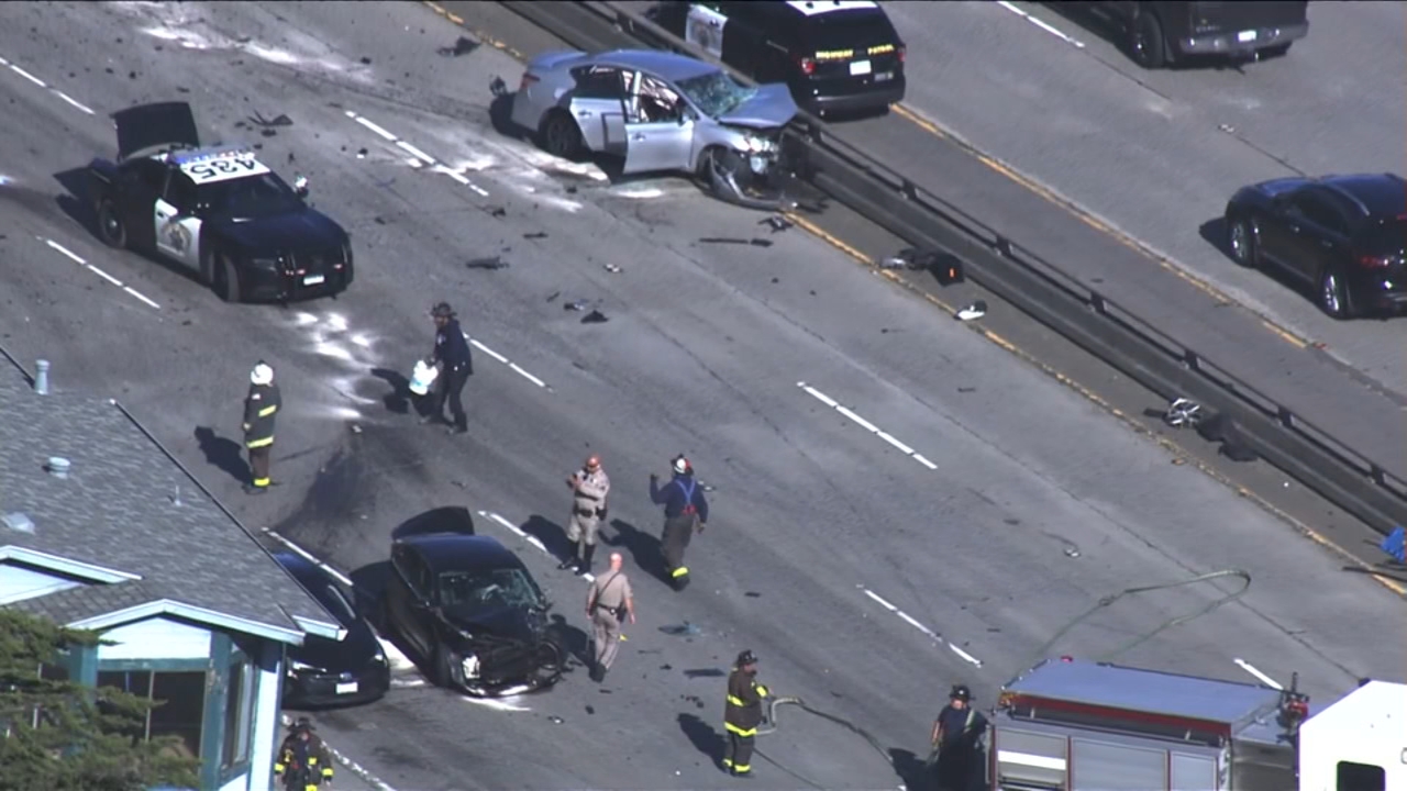 At least 2 hurt in reported wrong-way crash on SB I-280 in SF: CHP