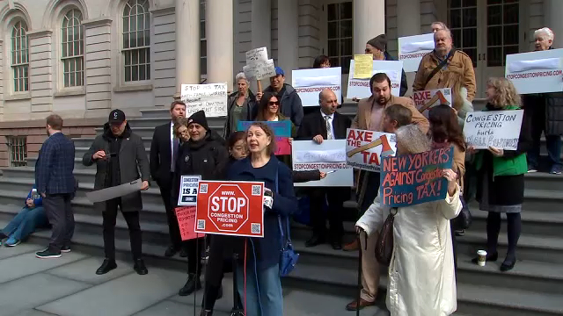 Small business owners rally against congestion pricing