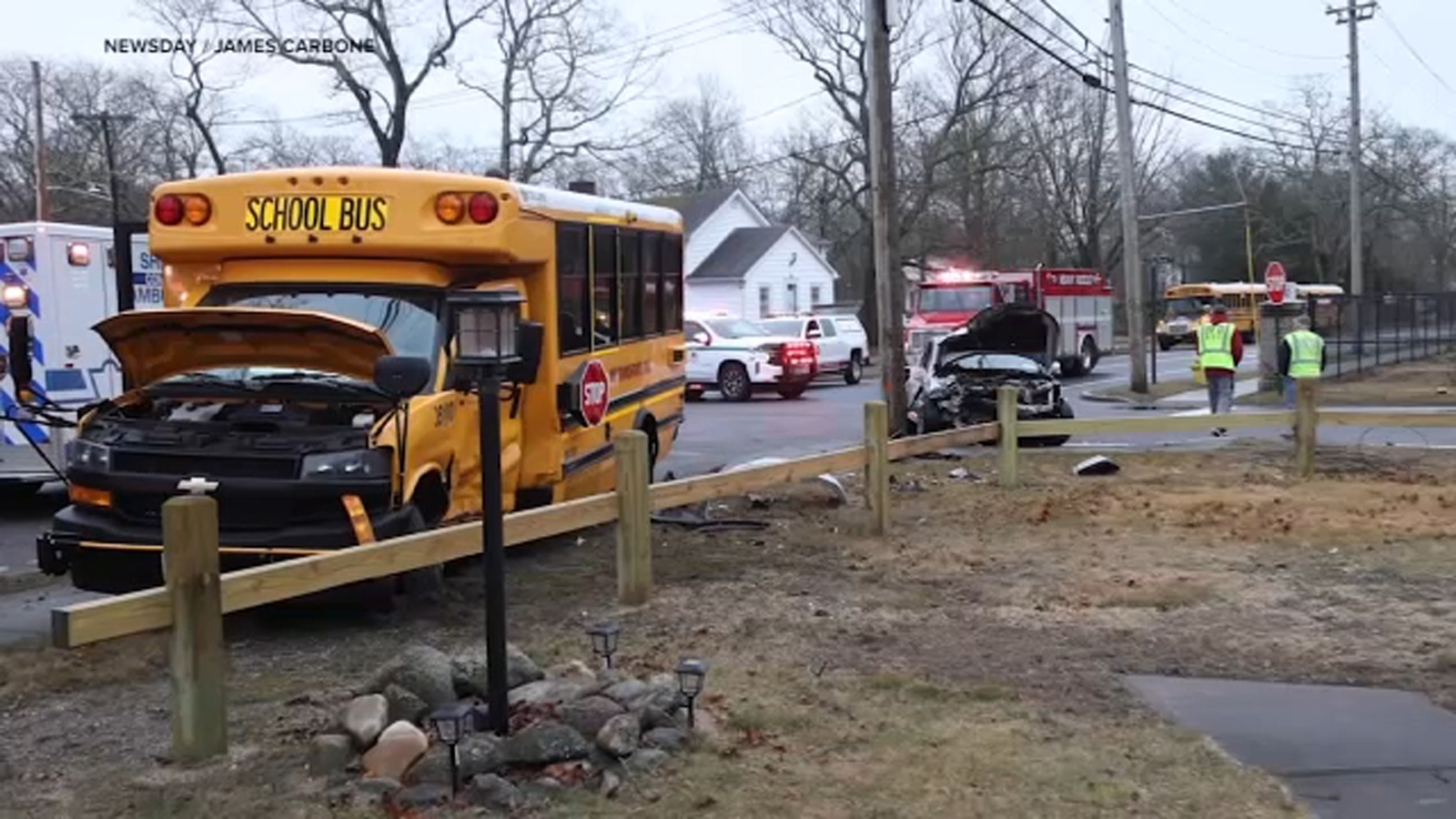 Bus driver arrested in crash with car in North Bellport Suffolk County, police say - Vimarsana News