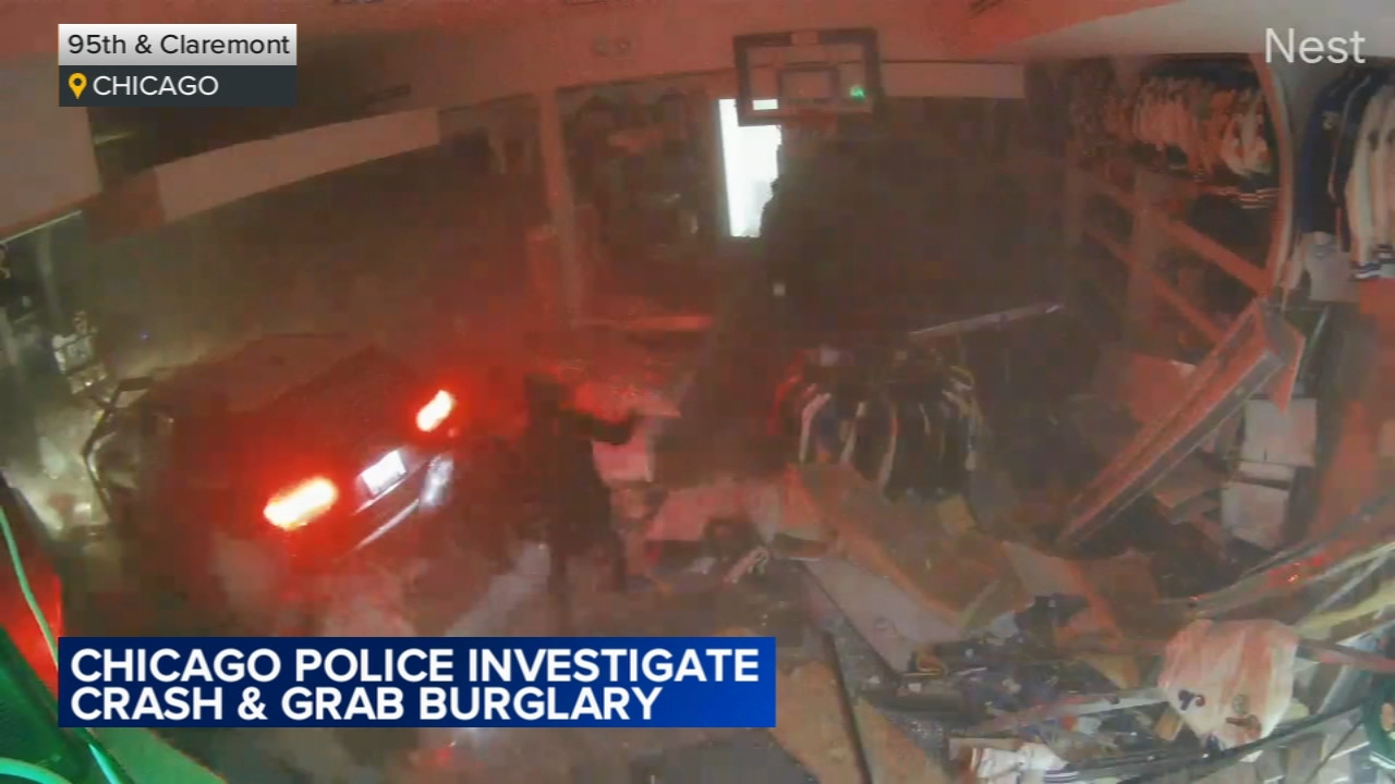 Crash-and-grab thieves target South Side clothing store: VIDEO