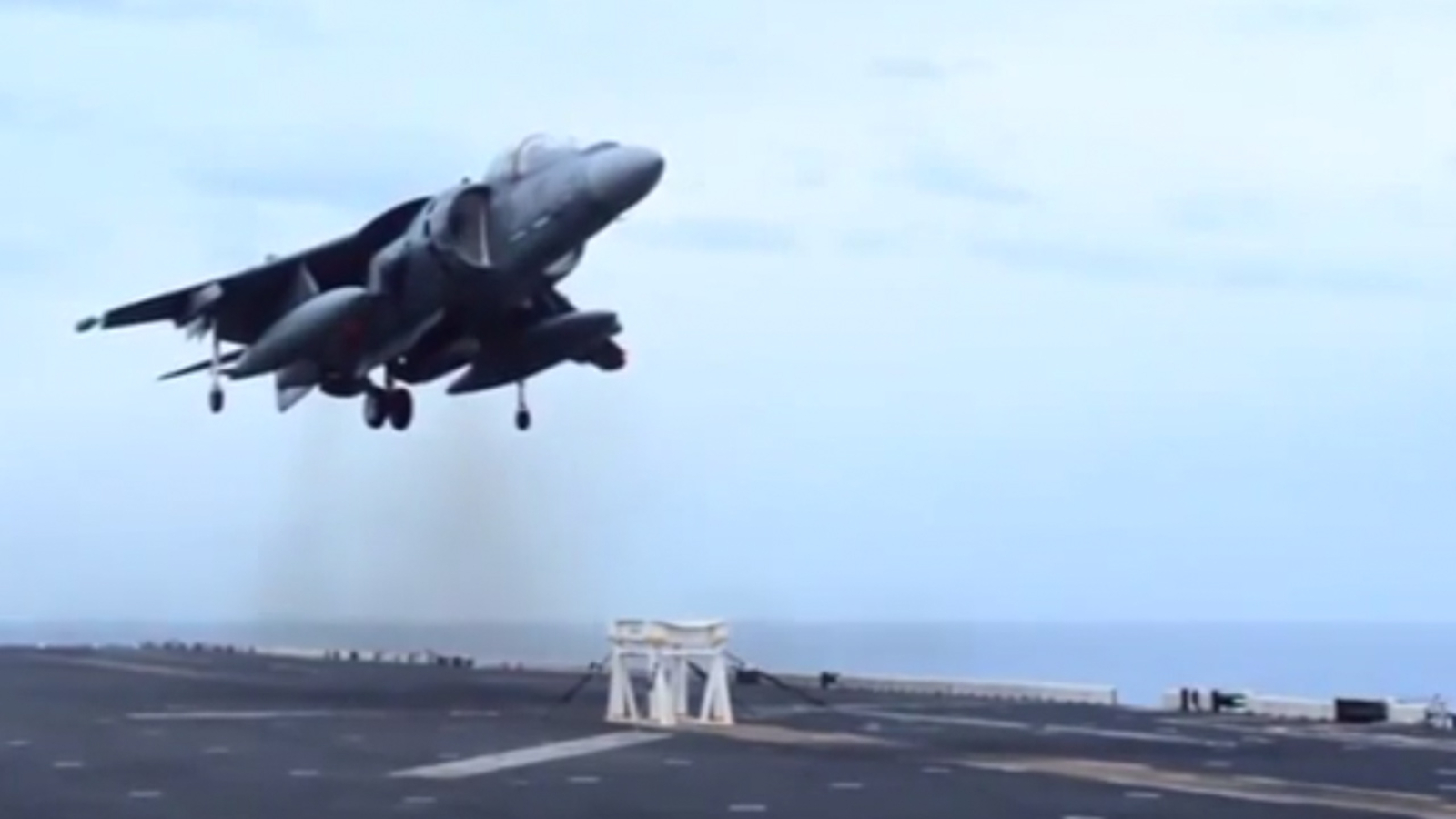Fighter Pilot Lands On Aircraft Carrier Without His Landing Gear ABC7