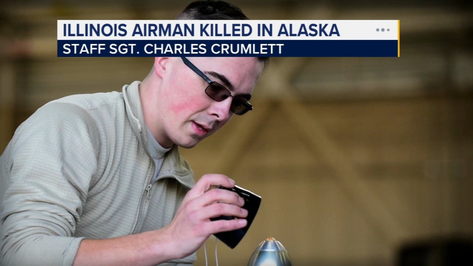 Charles Crumlett, airman from Streamwood, Illinois dies after workplace