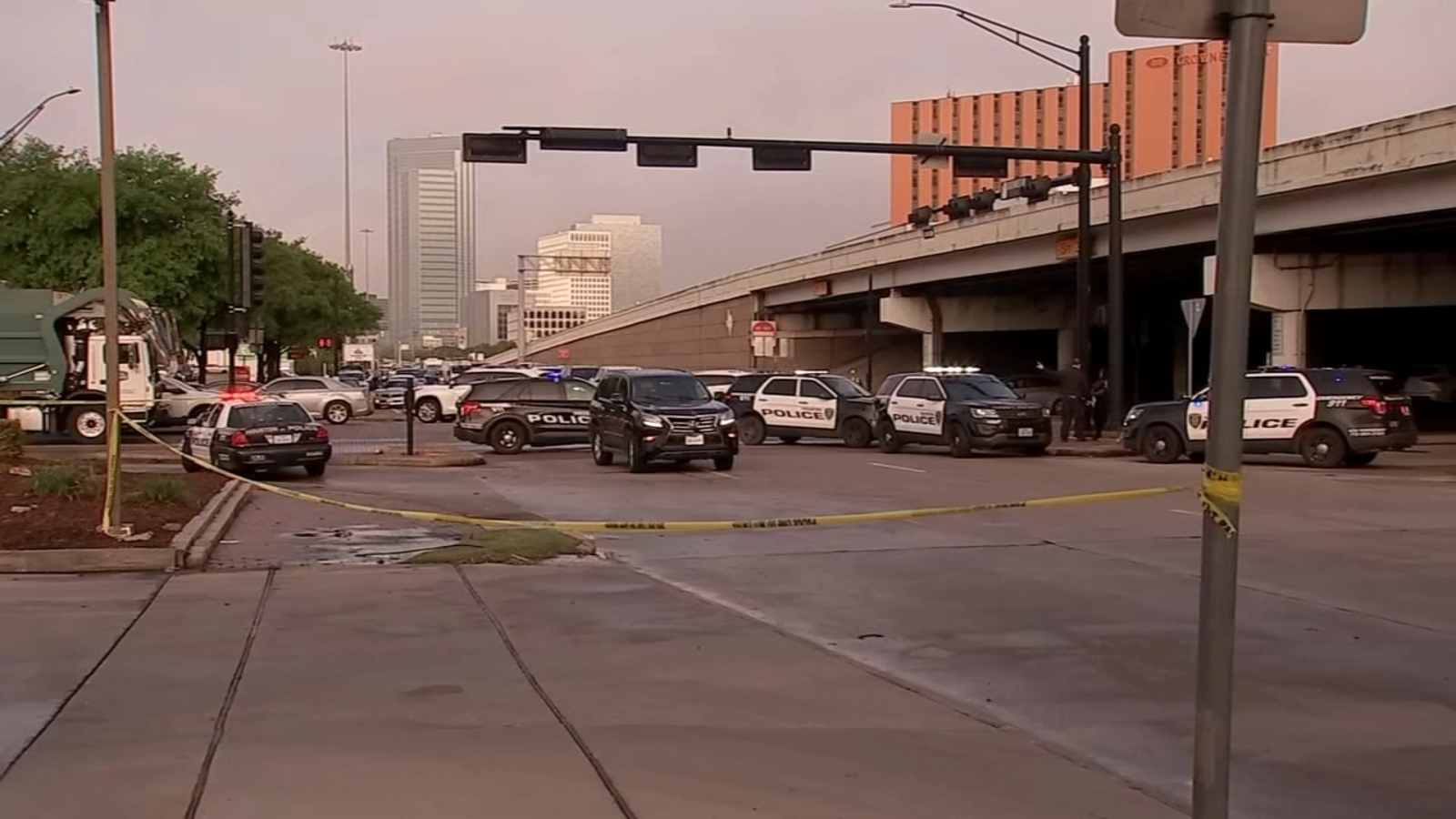 Kirby Drive crash Woman hit by SUV while trying to cross street near