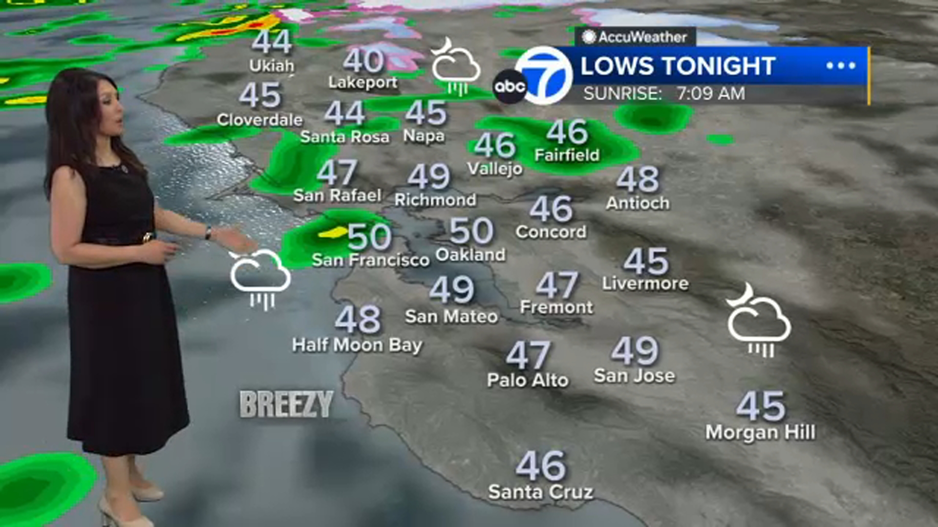 AccuWeather Forecast: Showers continue tomorrow with gusty winds