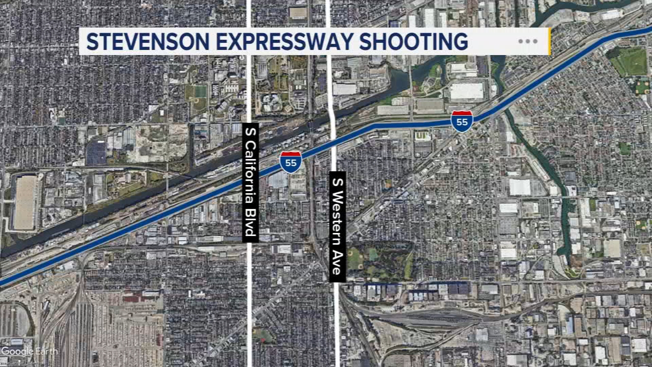 1 shot on Stevenson Expressway in Brighton Park