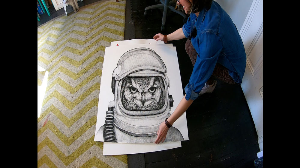 Philly artist creates amazing works of art with charcoal pencils