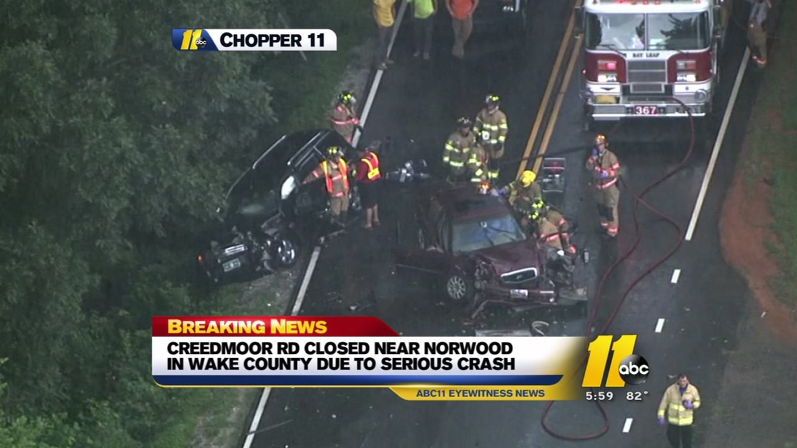 Serious wreck closes stretch of Creedmoor Road ABC11 RaleighDurham